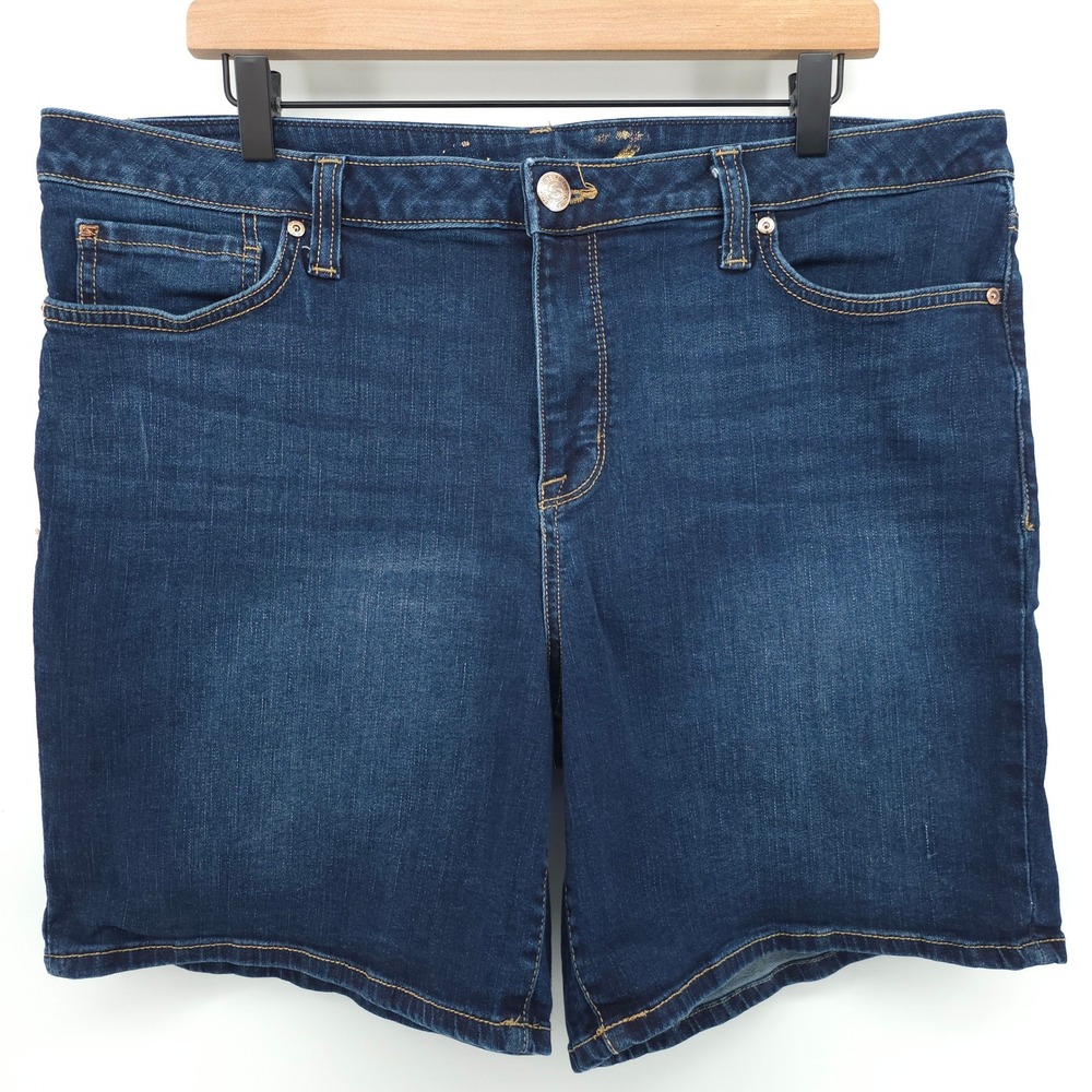 Seven7 Weekend Short Womens Denim Shorts Size 16 Dark Wash Casual Summer